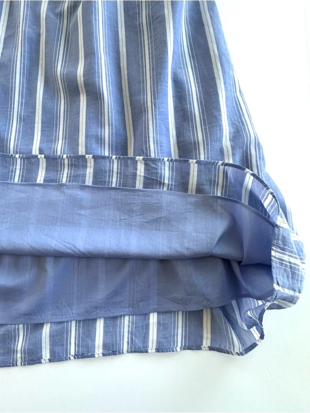 J.Crew Floaty Midi Dress in Striped Cotton Voile in Calm Sea Stripes | XL | NWT - Picture 9 of 16